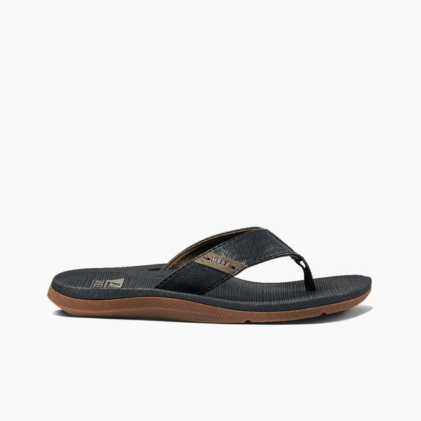 reef Men's Flip Flops Reef Santa Ana Black