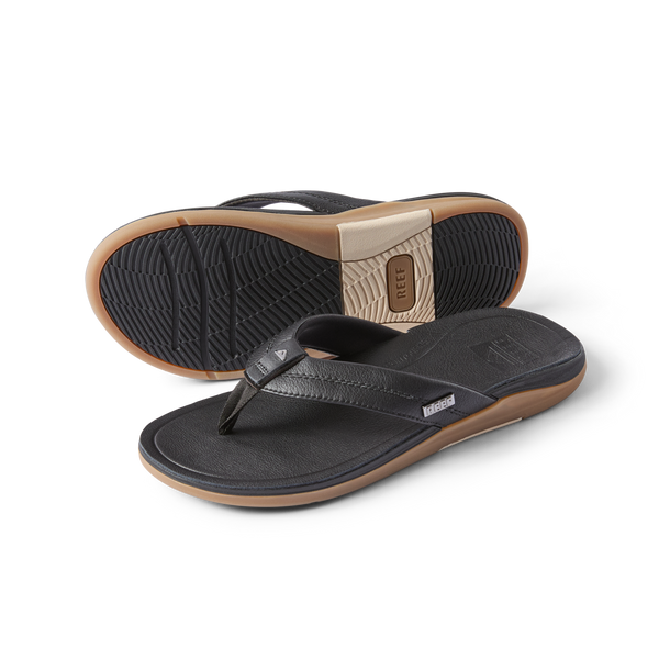 Reef Men's Leather Sandals Leather Offshore Black