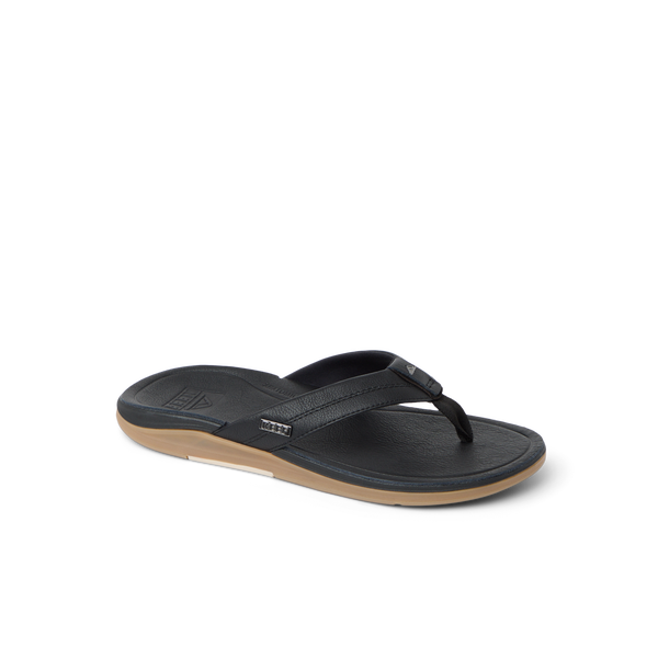 Reef Men's Leather Sandals Leather Offshore Black