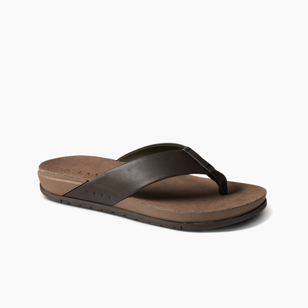 Reef Men's Leather Sandals Ojai Brown Leather