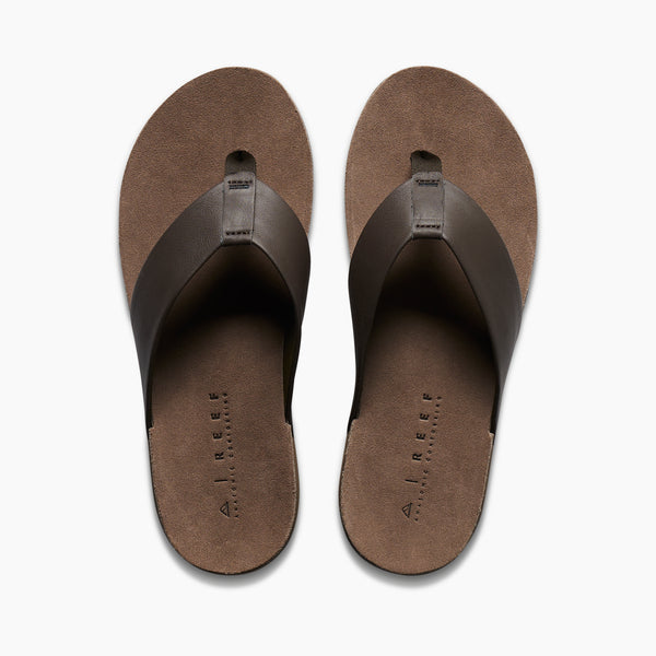 Reef Men's Leather Sandals Ojai Brown Leather
