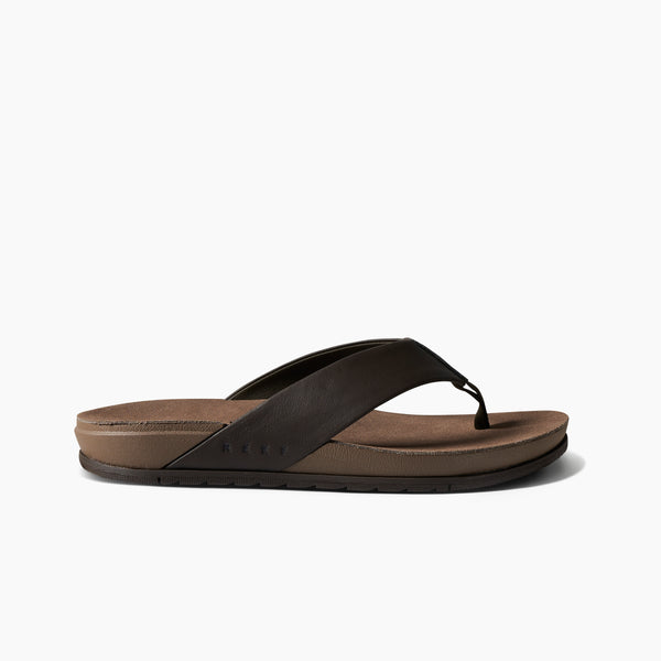 reef Men's Leather Sandals Ojai Brown Leather