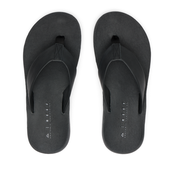Reef Men's Leather Sandals Ojai Classic Black