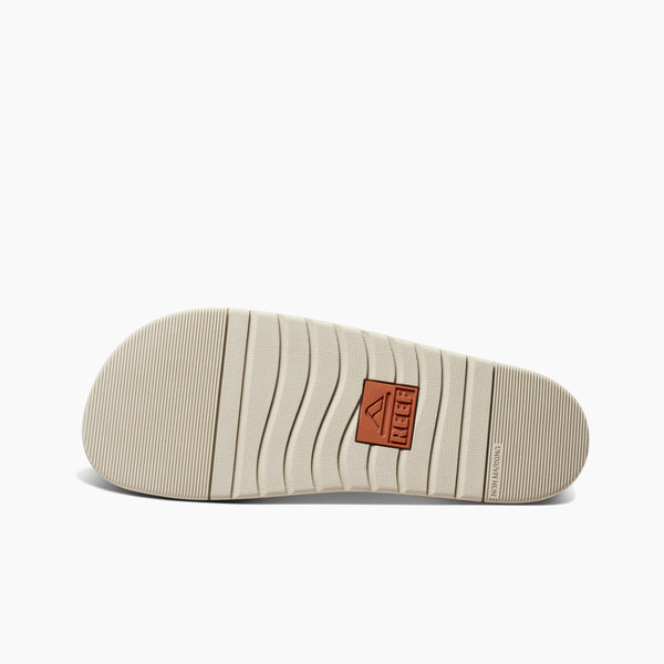 Reef Men's Leather Sandals Ojai Slide Rust