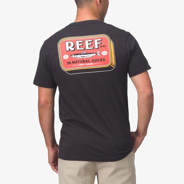 Reef Men's Shirts And Tees Cannery Tee Caviar