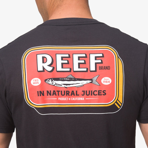 Reef Men's Shirts And Tees Cannery Tee Caviar