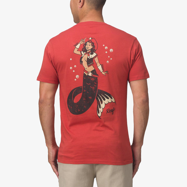 Reef Men's Shirts And Tees Cowmaid Tee Cinnabar