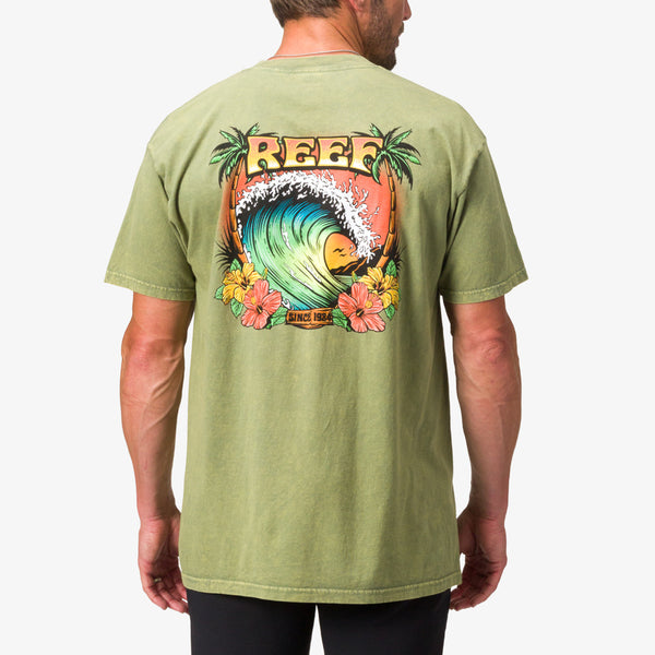 Reef Men's Shirts And Tees Lonnie Tee Mosstone