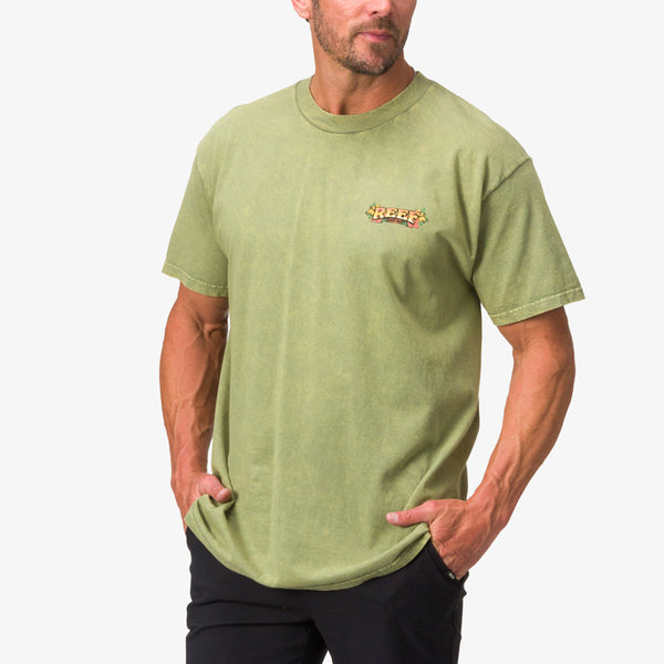 Reef Men's Shirts And Tees Lonnie Tee Mosstone