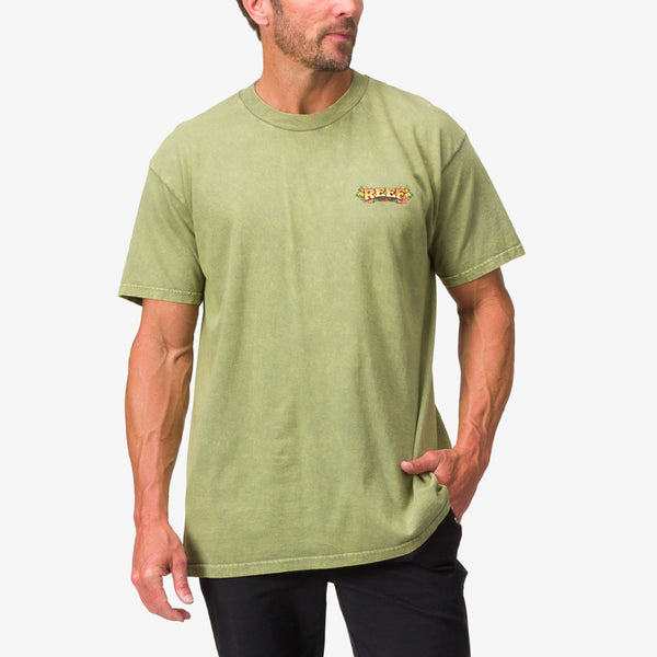 reef Men's Shirts and Tees Lonnie Tee Mosstone