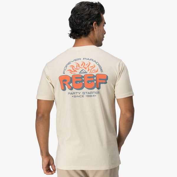 Reef Men's Shirts And Tees Quinn Tee Almond Milk