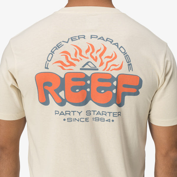 Reef Men's Shirts And Tees Quinn Tee Almond Milk