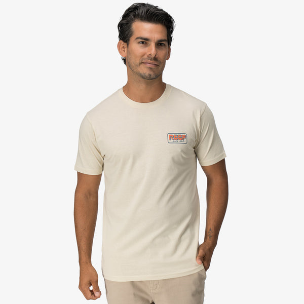 Reef Men's Shirts And Tees Quinn Tee Almond Milk