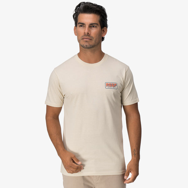 reef Men's Shirts and Tees Quinn Tee Almond Milk