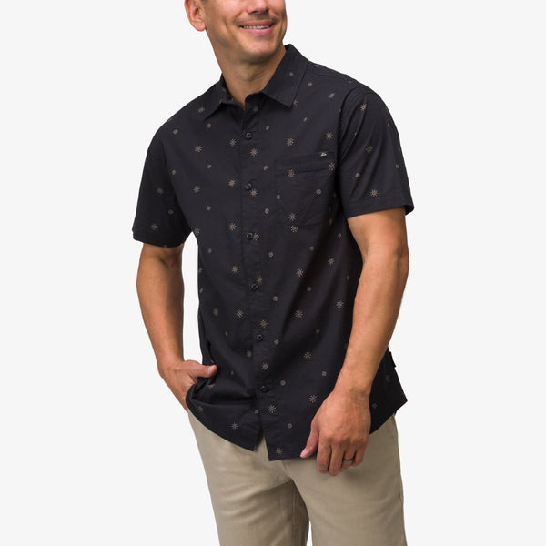 Reef Men's Shirts And Tees Topaz Shirt Caviar