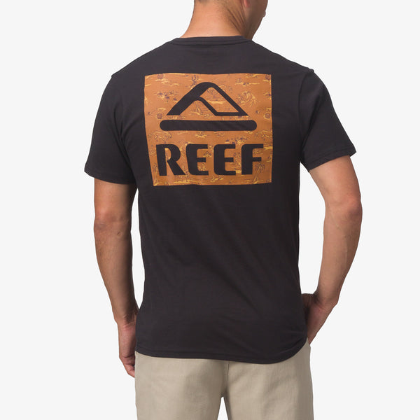 Reef Men's Shirts And Tees Wayne Tee Caviar