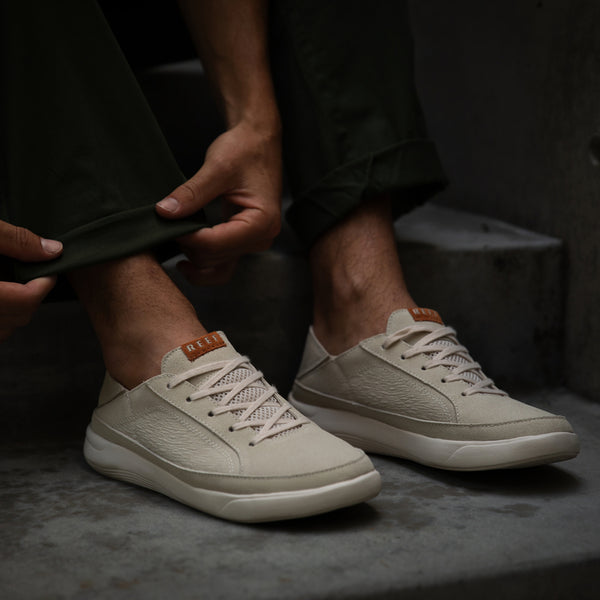 Reef Men's Shoes Neptune Suede Birch/Brown Suede