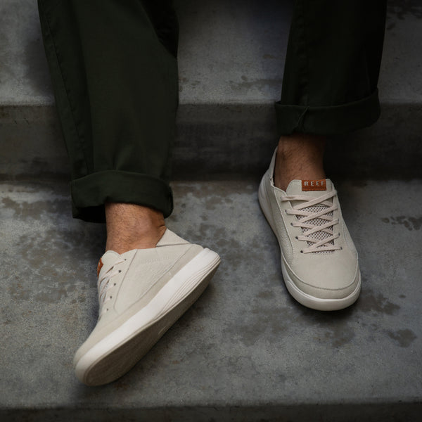 Reef Men's Shoes Neptune Suede Birch/Brown Suede