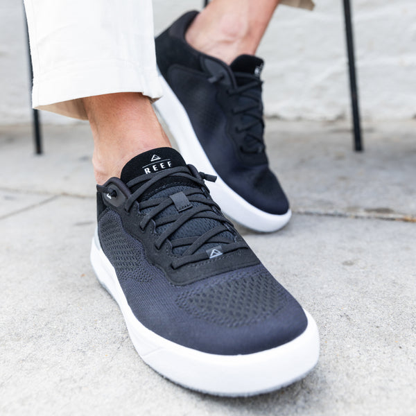 Reef Men's Shoes Shoreline Del Mar Black/White