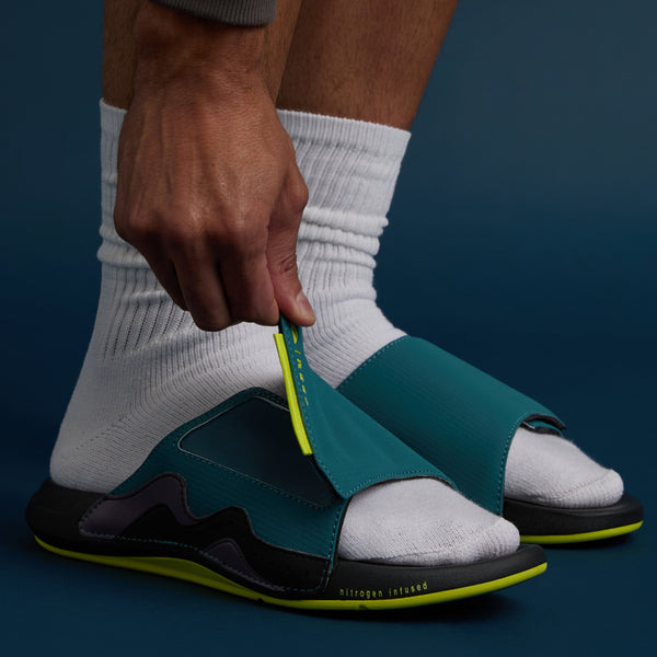 Reef Men's Slides Cruiser Slide Ocean/Lime/Purple