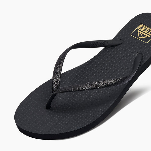 Reef Women's Flip-Flops Reef Seaside Black Glitter
