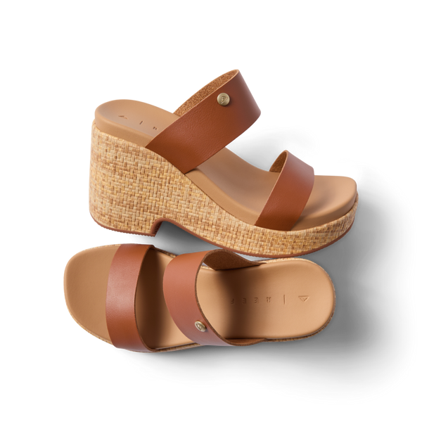 Reef Women's Sandals Sunset Ibiza Leather Brown