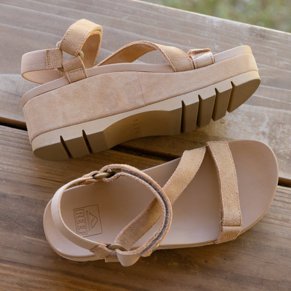 Reef Women's Sandals Vista Higher Luna Tan Suede