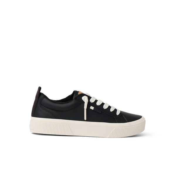 reef Women's Shoes Lay Day Dawn Black Leather