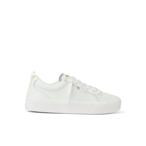 reef Women's Shoes Lay Day Dawn White Leather
