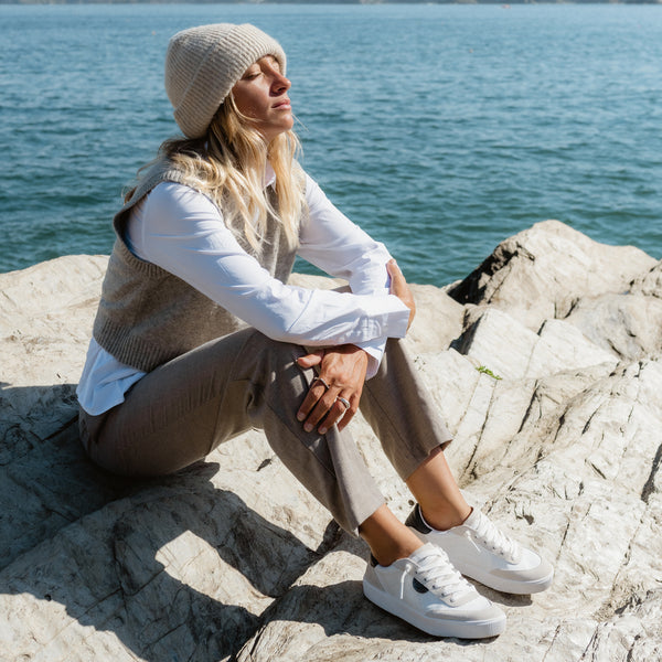 Reef Women's Shoes Lay Day Seas White/Black Lese