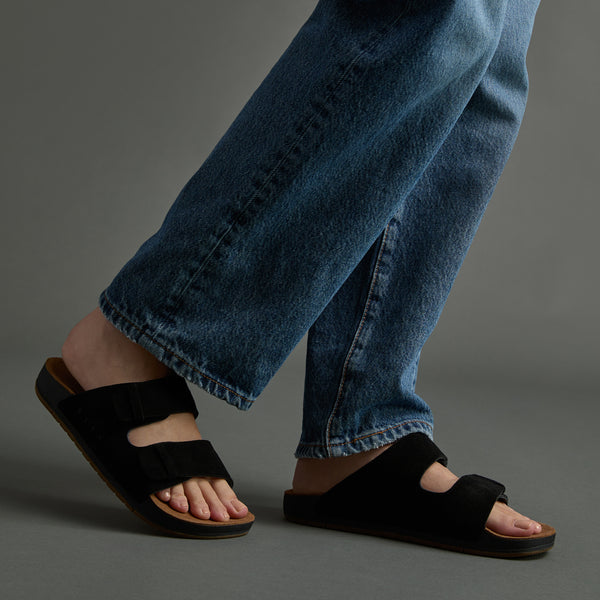 Reef Women's Slides Ojai Two Bar Black/Tan