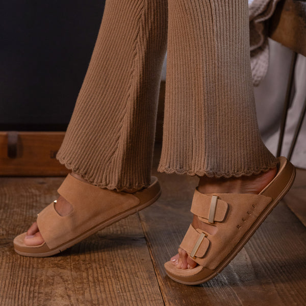 Reef Women's Slides Ojai Two Bar Tan