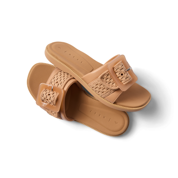 Reef Women's Slides Sunny Emma Natural Textile