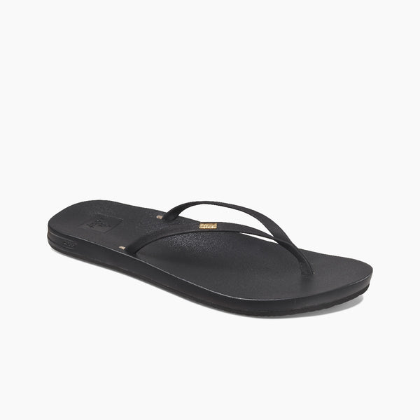 Reef Women's Slip-On Sandals Cushion Slim Black