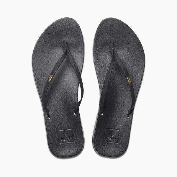 Reef Women's Slip-On Sandals Cushion Slim Black