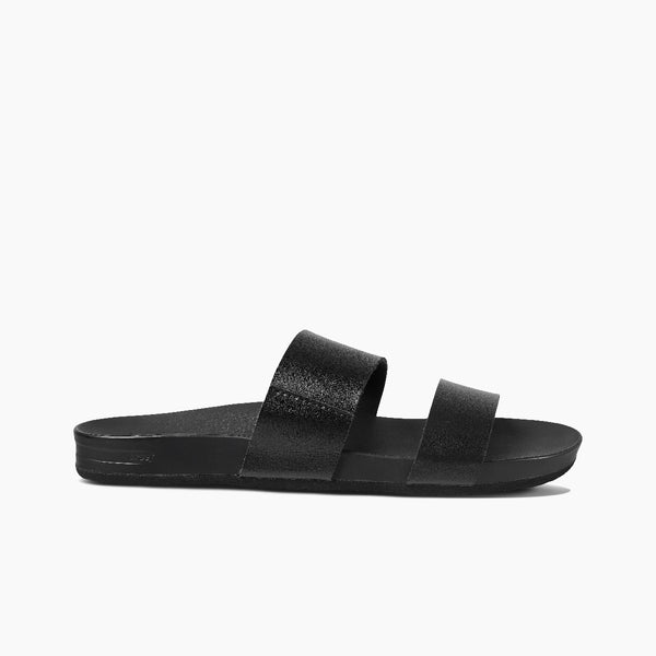 reef Women's Slip-On Sandals Cushion Vista Black