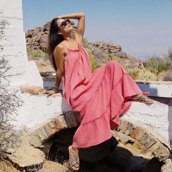 Reef Vacation Mode: Activated Lainey Maxi Dress Mauvewood