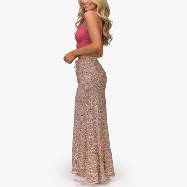 Reef Vacation Mode: Activated Sandy Maxi Skirt Camo Rose Animal