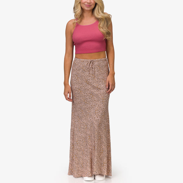 reef Vacation Mode: Activated Sandy Maxi Skirt Camo Rose Animal
