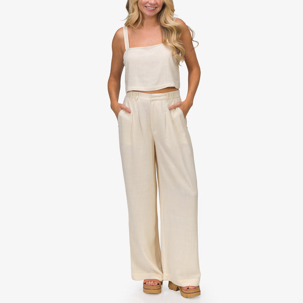 reef Vacation Mode: Activated Tori Linen Pant Almond Milk
