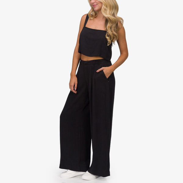 Reef Vacation Mode: Activated Tori Linen Pant Caviar