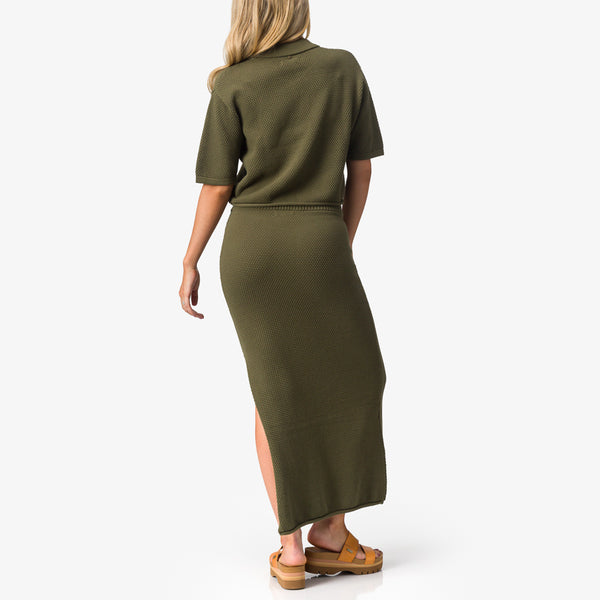 Reef Vacation Mode: Activated Up North Sweater Top Olivine