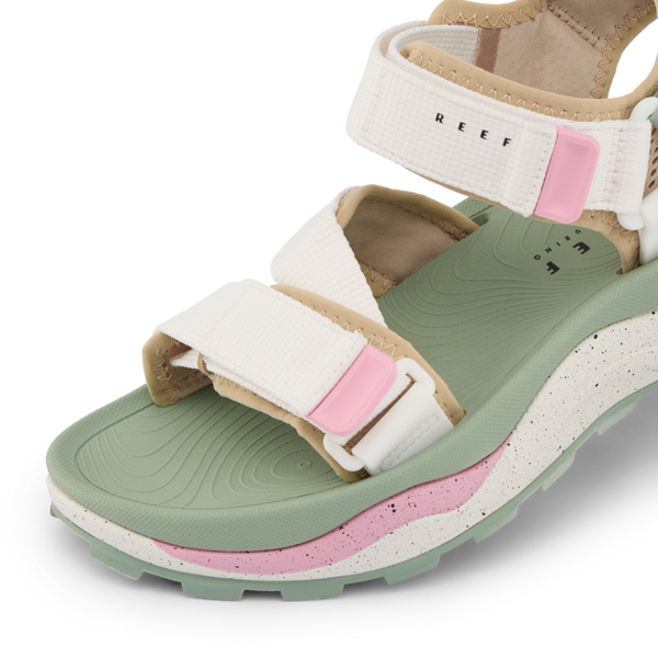Reef Women's Ankle Strap Sandals Cross-Shore White Frost