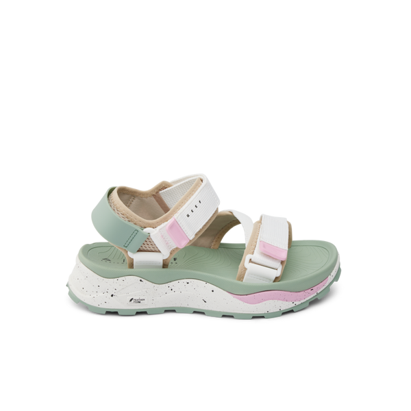 reef Women's Ankle Strap Sandals Cross-Shore White Frost