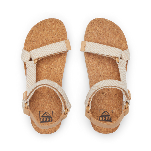 Reef Women's Ankle Strap Sandals Cushion Rem Hi Tan Knit