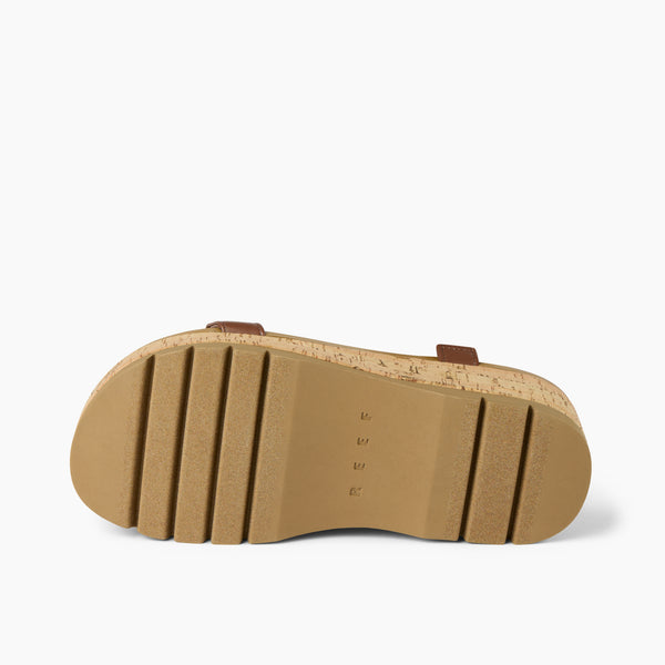 Reef Women's Ankle Strap Sandals Vista Higher Luna Cocoa Cork