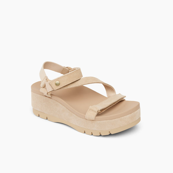 Reef Women's Ankle Strap Sandals Vista Higher Luna Oasis Suede