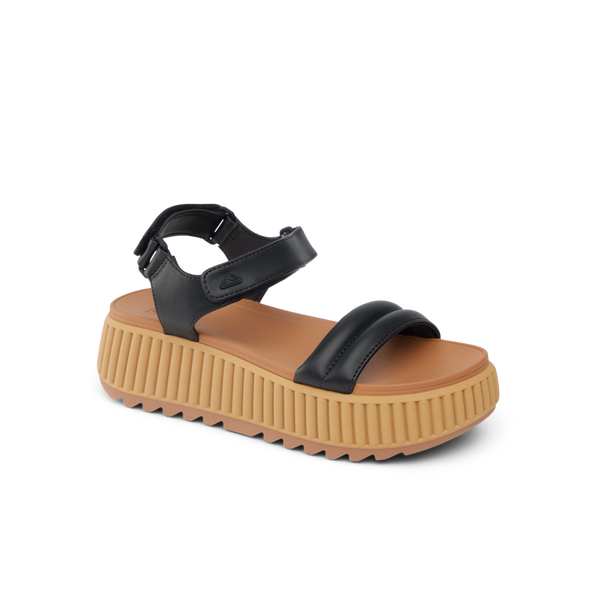 Reef Women's Ankle Strap Sandals Vista Higher Raya Black/Cognac