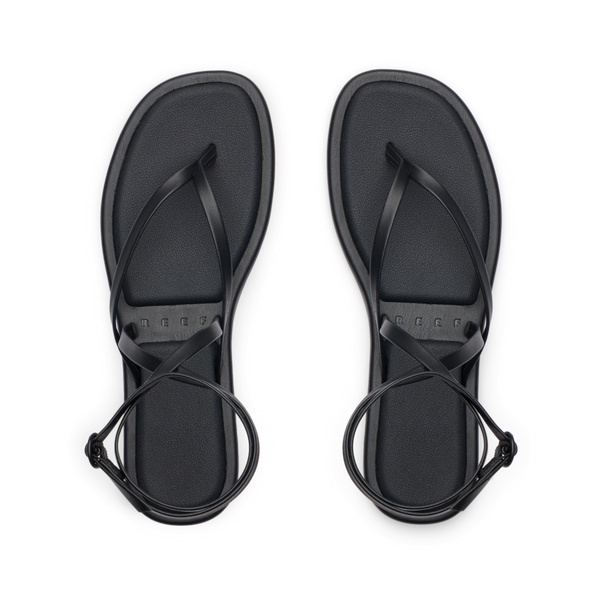 Reef Women's Ankle Strap Sandals Willow Quinn Black