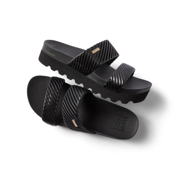 Reef Women's Arch Support Styles Cushion Vista Hi Black Puffy